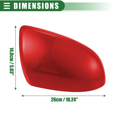 Right Side Mirror Cover for Mazda 3 (2010-2011) - Red