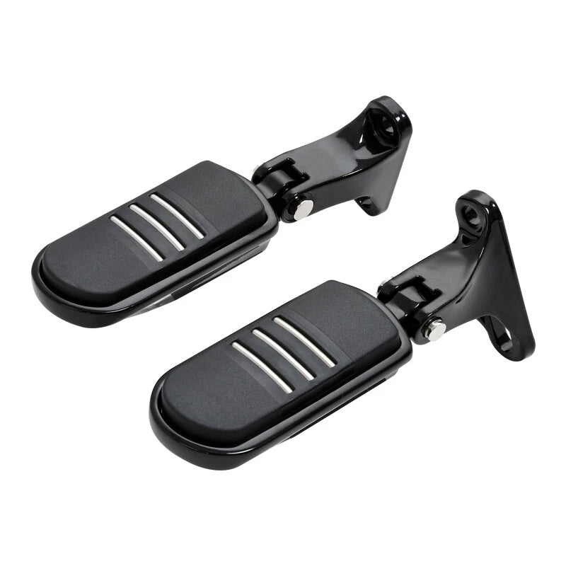 Black Rear Passenger Footpeg Mini Mount for Harley Street Glide (1993-2025)