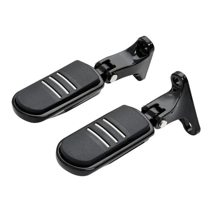 Black Rear Passenger Footpeg Mini Mount for Harley Street Glide (1993-2025)