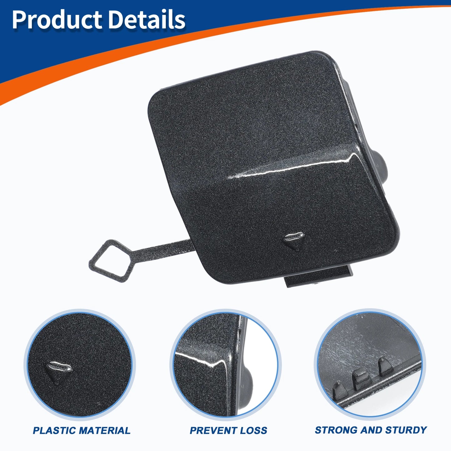 Bumper Tow Hook Cover for BMW 1 Series F20 (2011-2019) - Mineral Grey