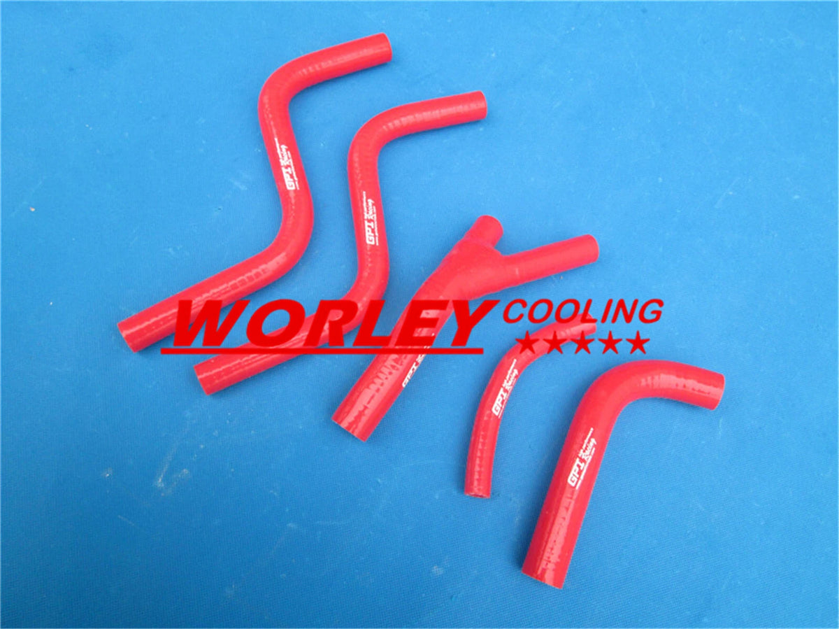 RED Silicone Radiator Hose Kit for Honda CR125R (1987-1988)
