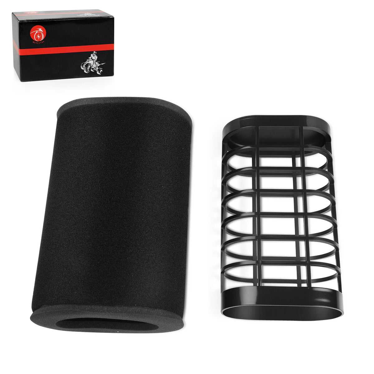 Air Filter w/ Cage Guide Holder for Yamaha Rhino 700 YXR700F (2008–2013)