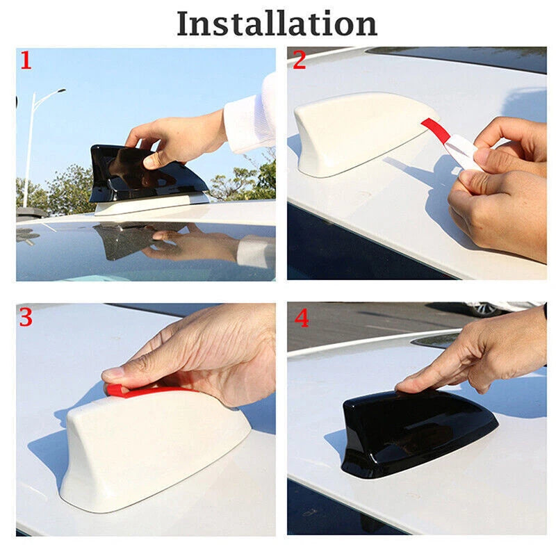 Shark Fin Antenna Cover for Honda Civic 2022-2023 - Glossy Black ABS