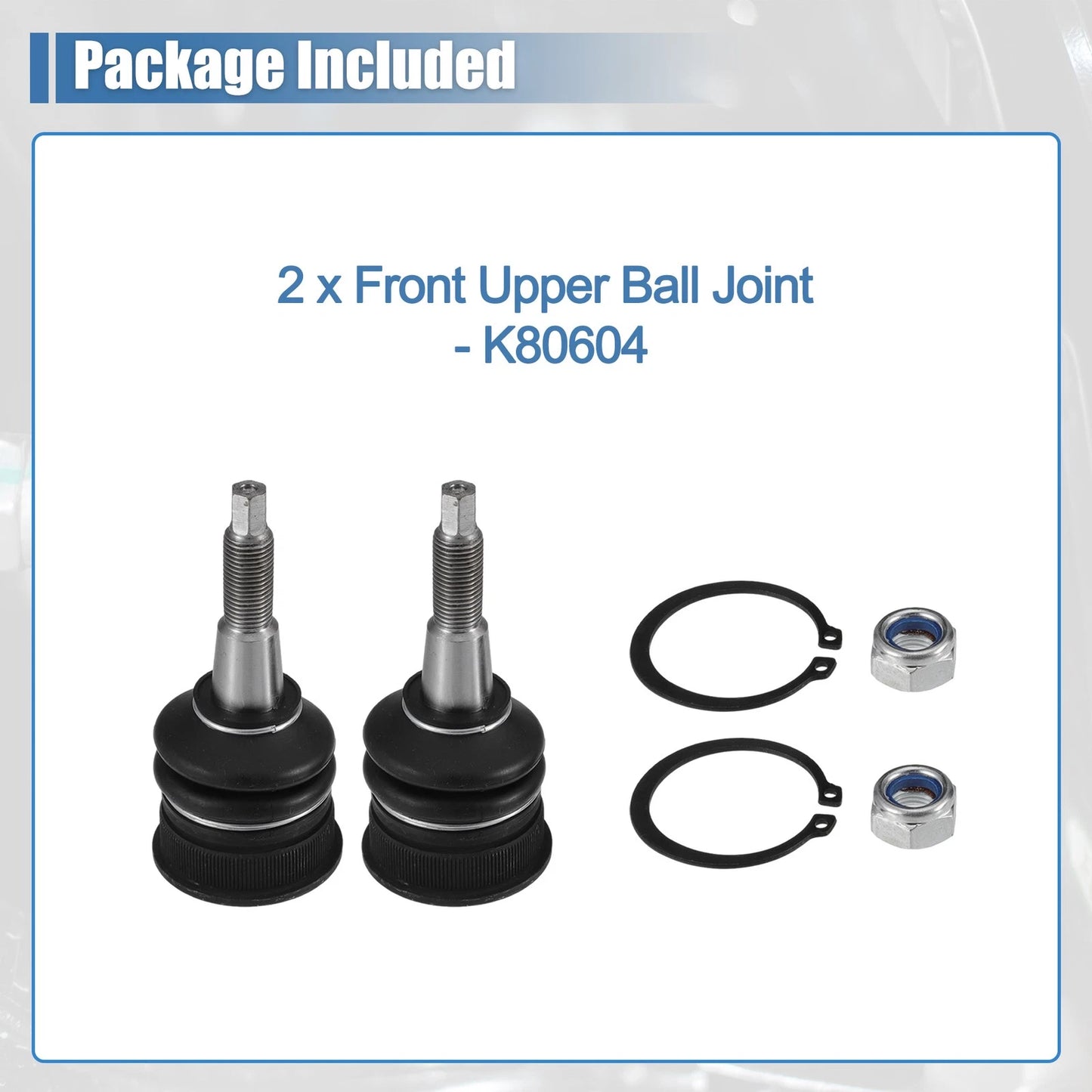 2 x Front Upper Ball Joints for Jeep Commander (2006-2010)