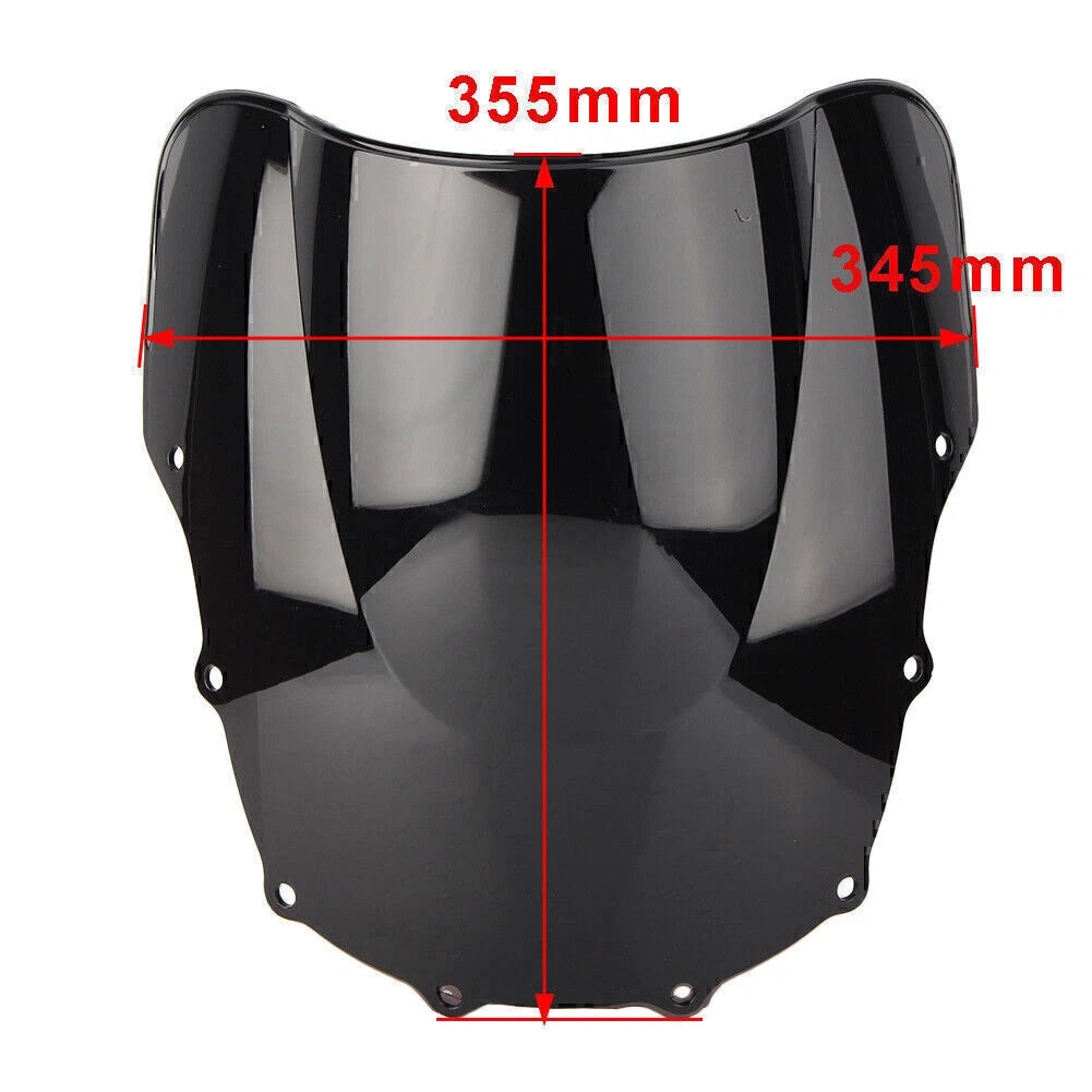 1x Windshield for Kawasaki ZZR400 (1993-2007) Black