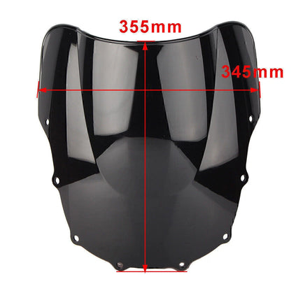 1x Windshield for Kawasaki ZZR400 (1993-2007) Black