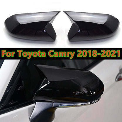 Gloss Black Side Mirror Covers for 2018-2022 Toyota Camry (2018-2022)