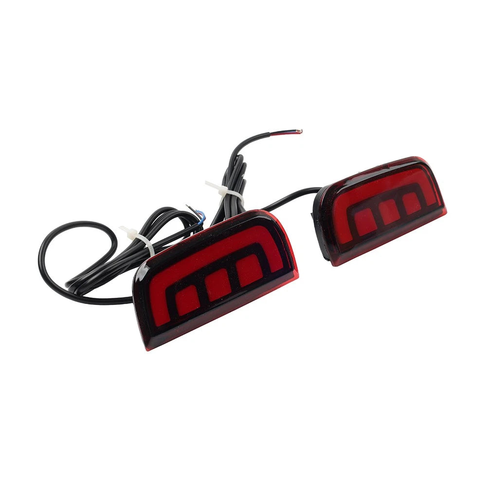 Rear Bumper Reflector Tail Brake Marker Lights for Honda Civic (2016-2021)