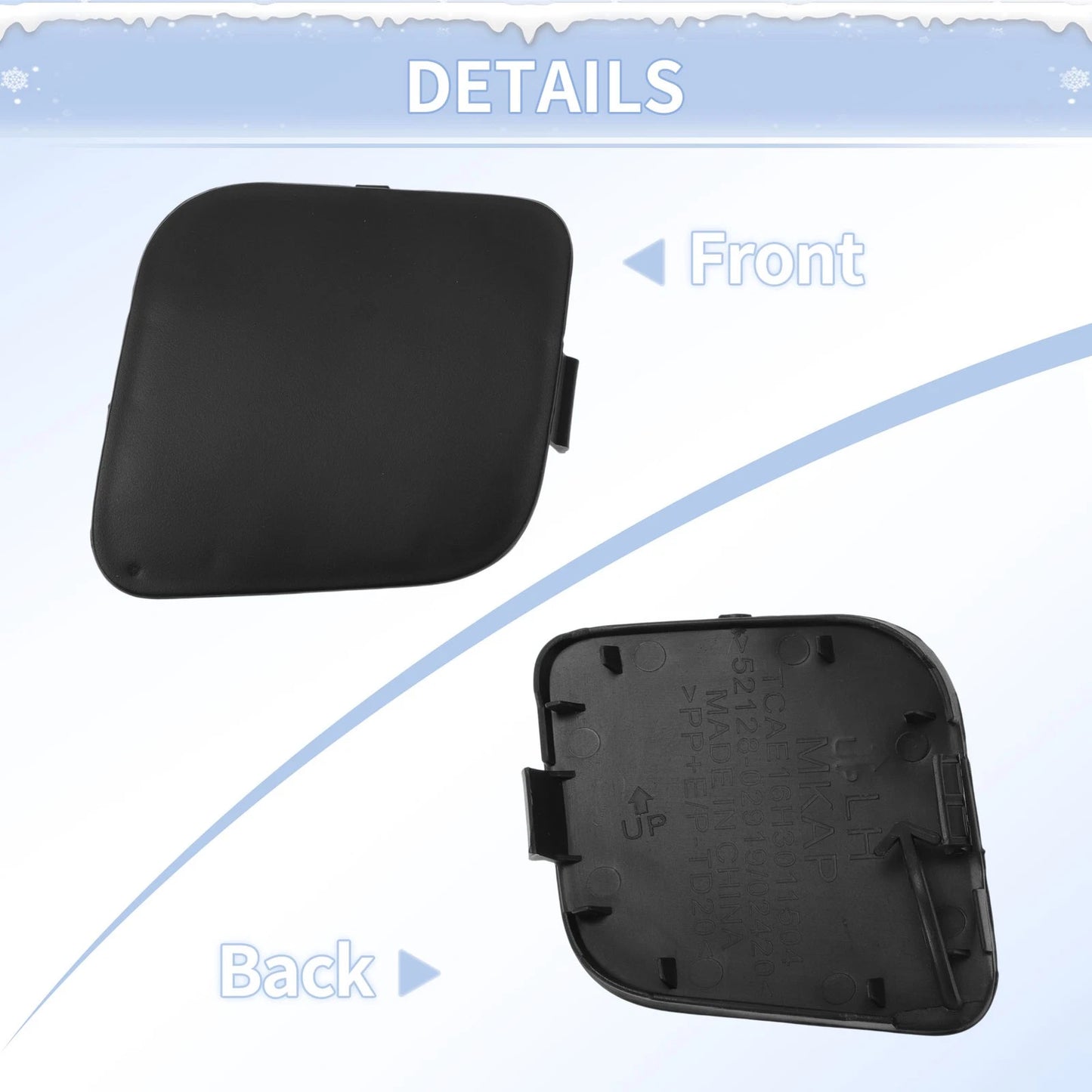 Front Left Tow Hook Cover for Toyota Auris (2016-2018)