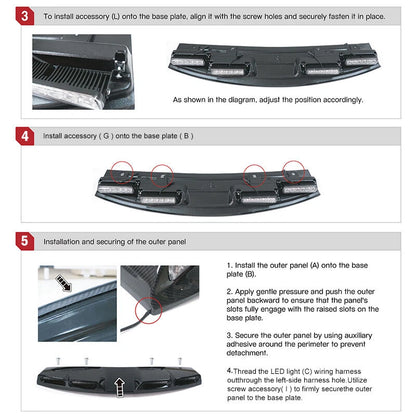 ROOF TOP LED LIGHT BAR GLOSS BLACK for LAND ROVER DEFENDER 90/110 (2020+)