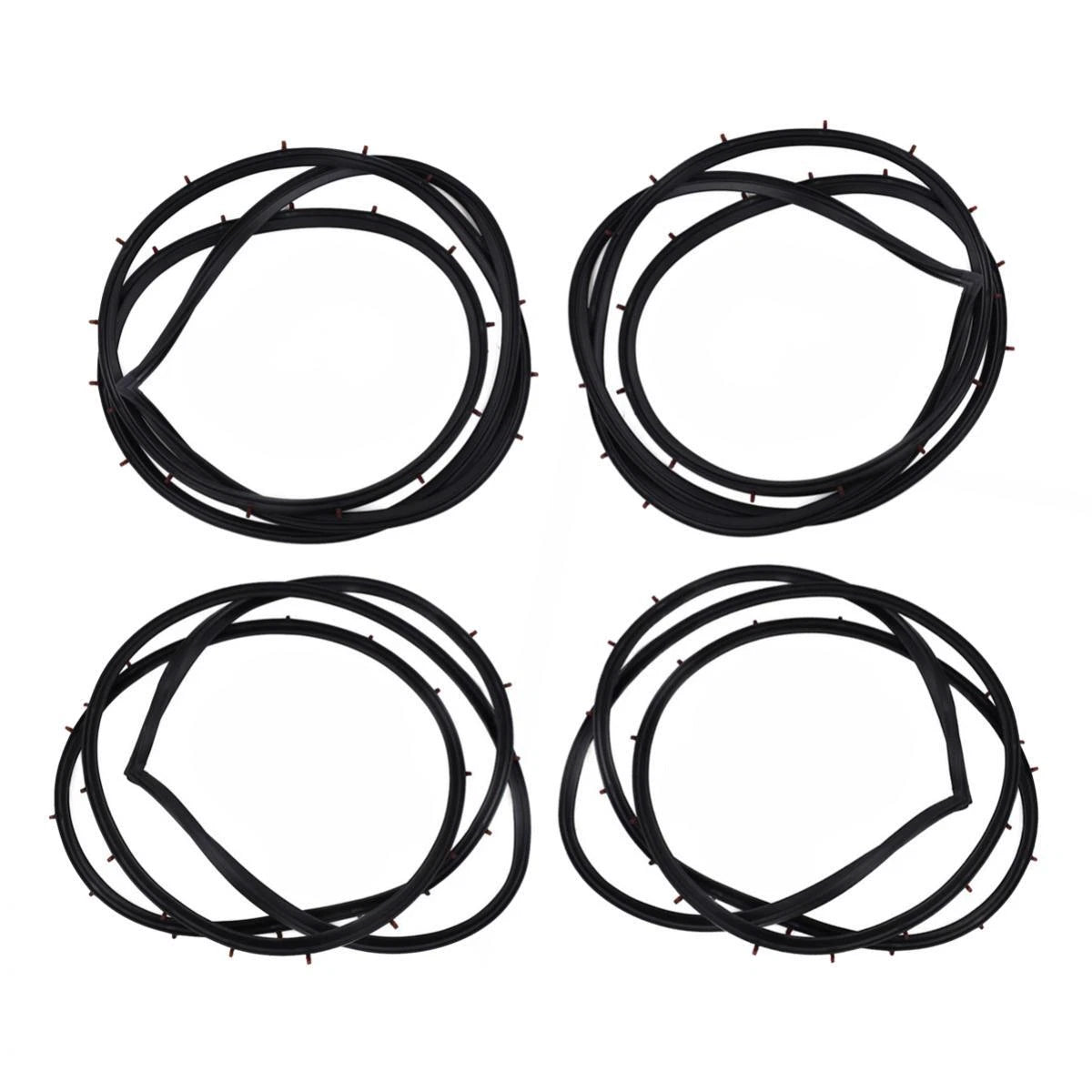 Set Front Rear Door Rubber Seal Fits Toyota Starlet KP60 KP62 4D 1978 -1984 D06