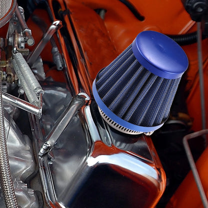 38mm Air Filter Cleaner Round Tapered Blue for Motorcycle