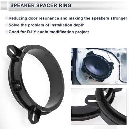 Speaker Spacer Ring Adaptor for Toyota 6"x9" to 6.5" (2)