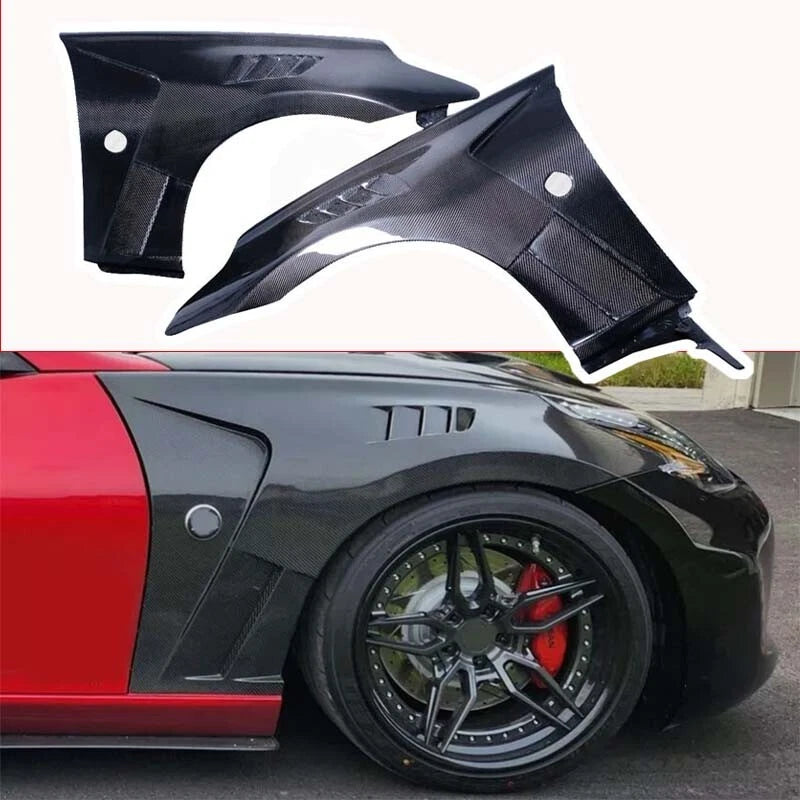In Stock REAL Carbon Fiber Front Fenders for Nissan 370Z Z34 2009-2021