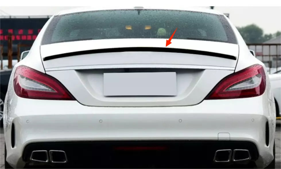 Rear Boot Spoiler Wing Glossy Black for Mercedes-Benz CLS Class (2012-2017)