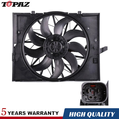 Radiator Cooling Fan for BMW 523i 525i 530i 645Ci 740i Li E60 E61 E63 E65 (2005-2010)