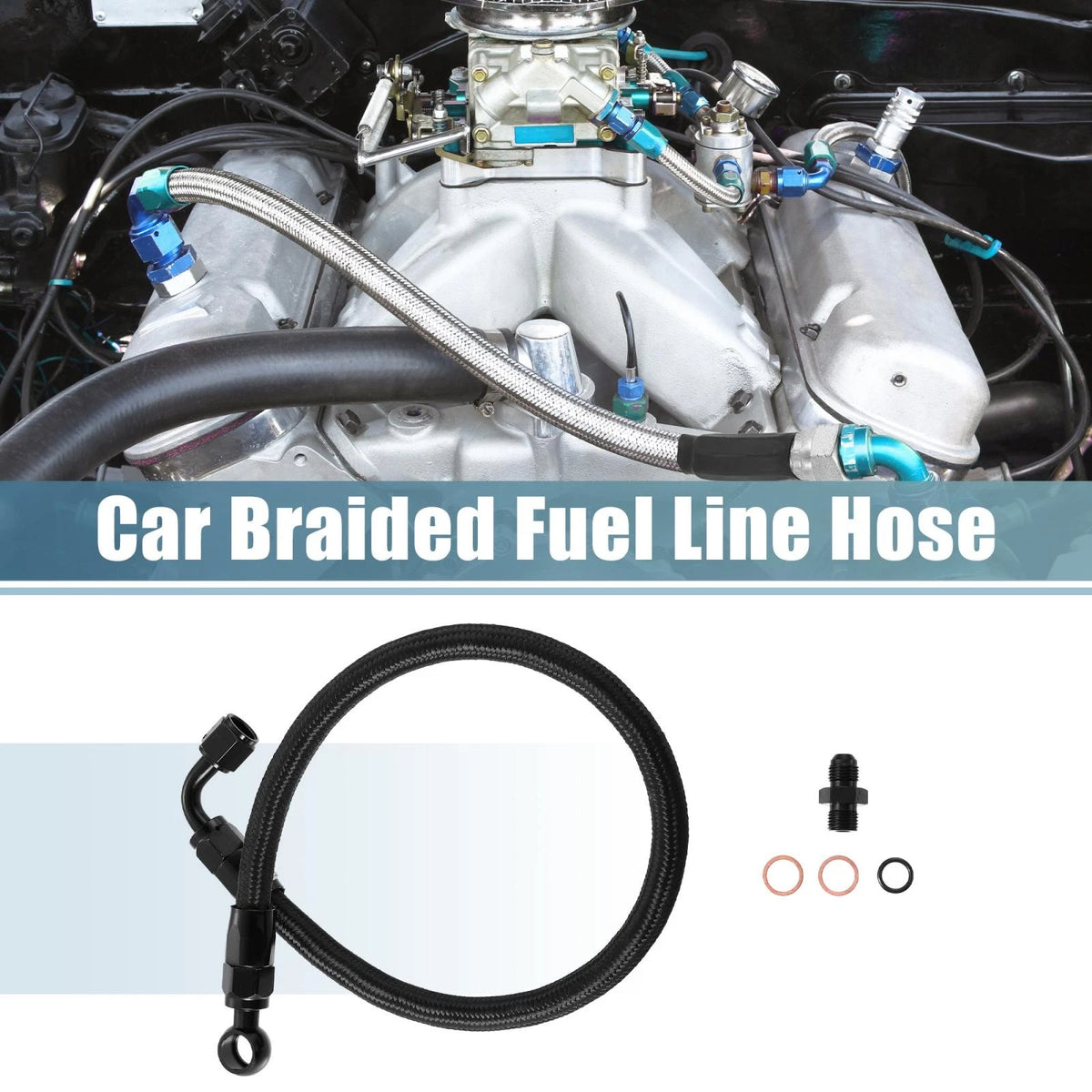 Braided Fuel Line for Honda Accord, Civic, Acura Integra (B/D Series)