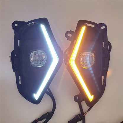 LED Fog Lights Dual Color DRL Signal Wires for RAV4 (2019-2023)