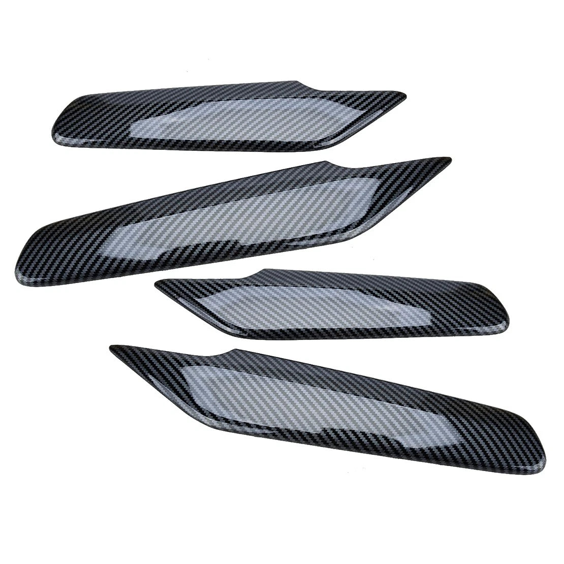 4 x Carbon Fiber Style Window Switch Armrest Covers for Honda Civic (2022-2023)