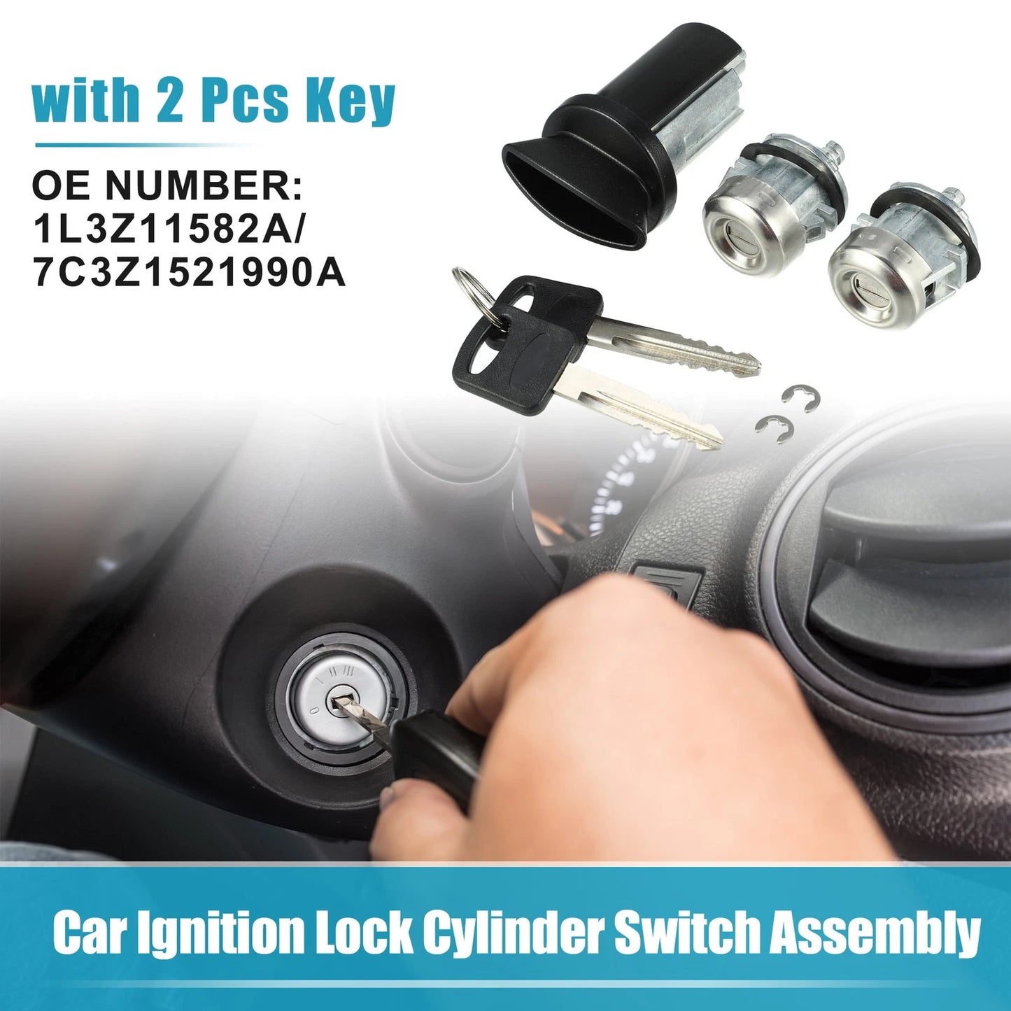 Car Ignition Lock Cylinder Switch Assembly for Ford F-150 (2004-2008)