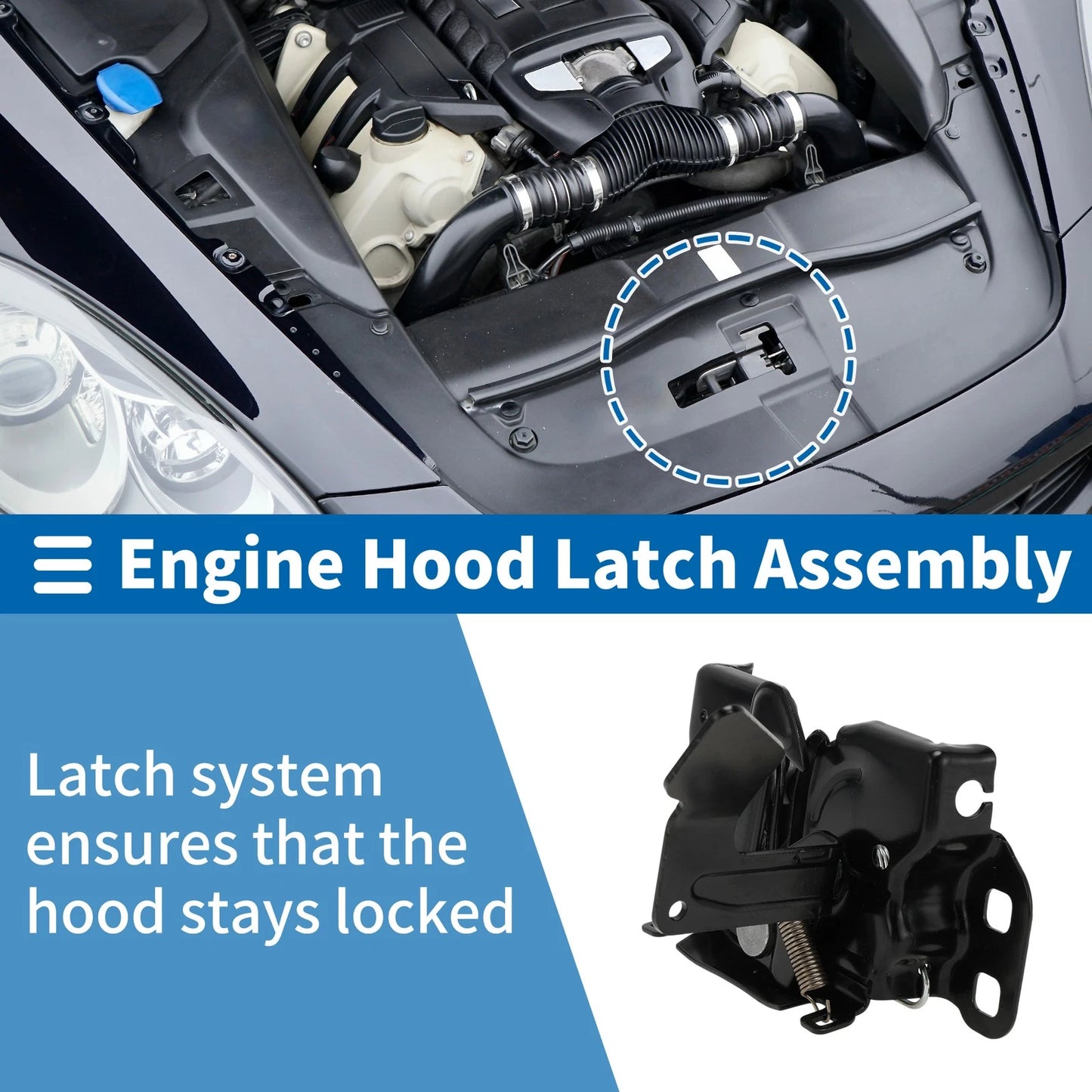 Hood Latch Assembly for Jeep Compass (2007-2010) 1 Pcs