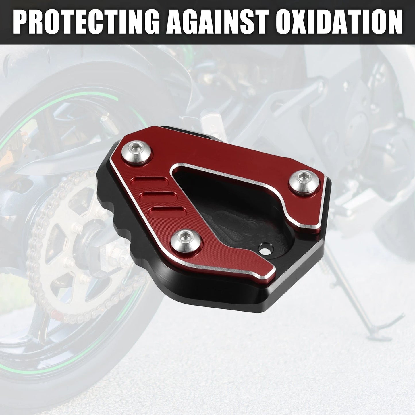 Set Aluminum Alloy Motorcycle Kickstand Pad for BMW S1000RR (2019–2023)