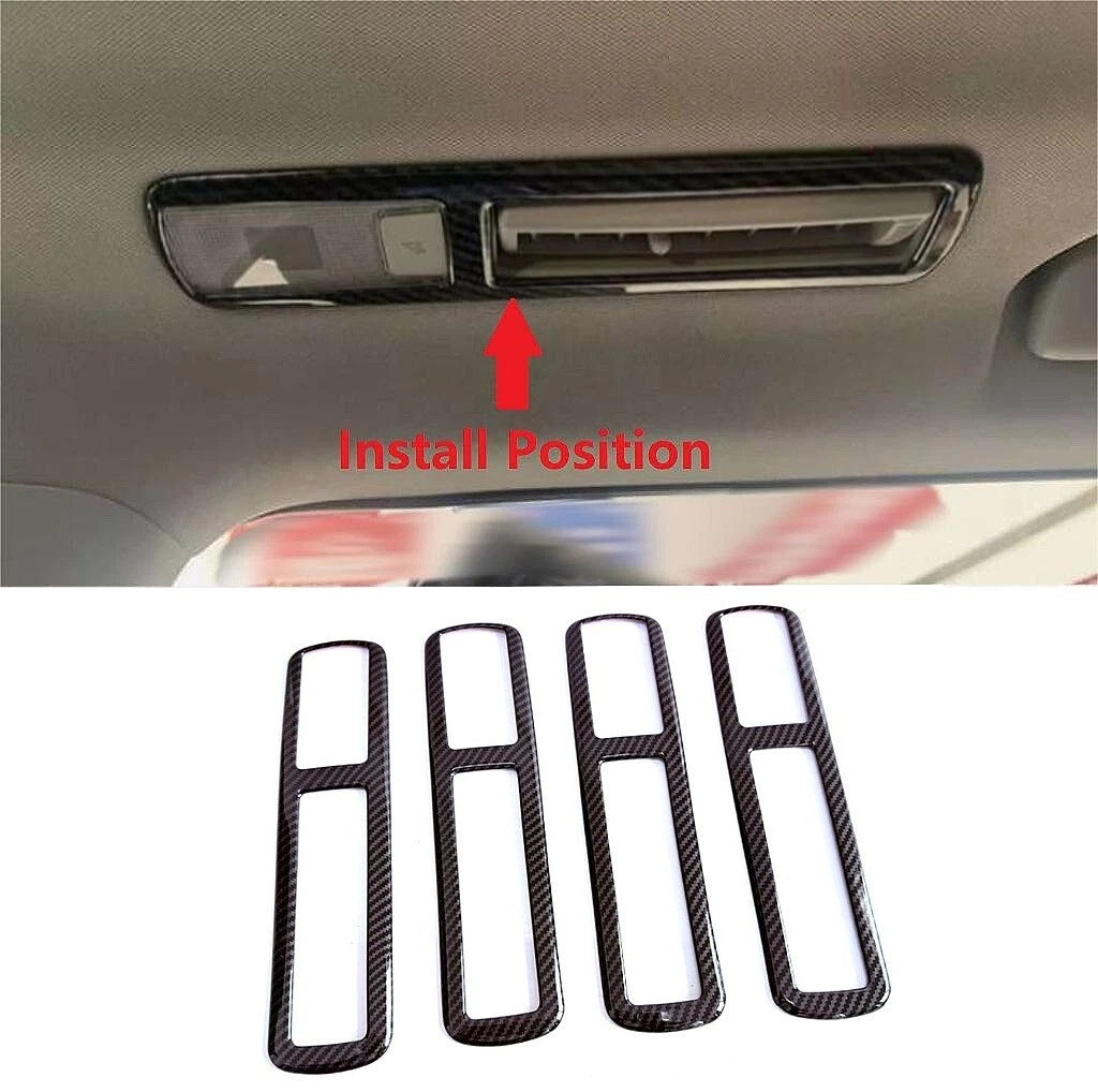 Carbon Fiber Seat Air Vent Outlet Cover Trim for Toyota Grand Highlander (2024-2025)