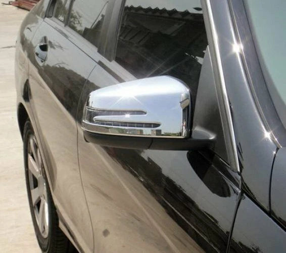 Chrome Side Door Mirror Covers for Mercedes Benz C-Class W204 (2012-2015)