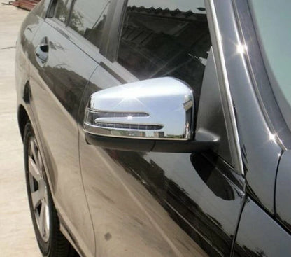 Chrome Side Door Mirror Covers for Mercedes Benz C-Class W204 (2012-2015)