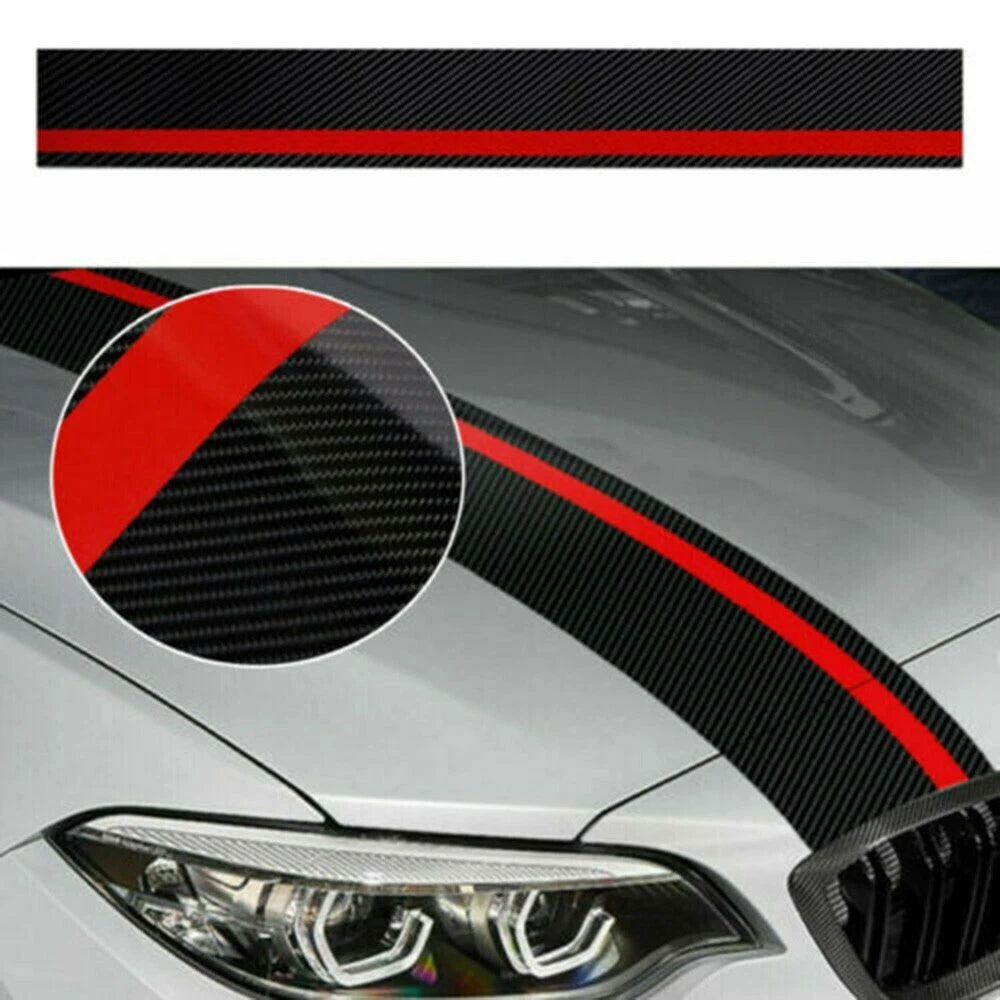 Front Hood Decal Wrap Sticker Carbon Fiber Style for Honda Civic (2016–2020)