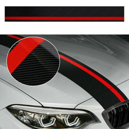 Front Hood Decal Wrap Sticker Carbon Fiber Style for Honda Civic (2016–2020)
