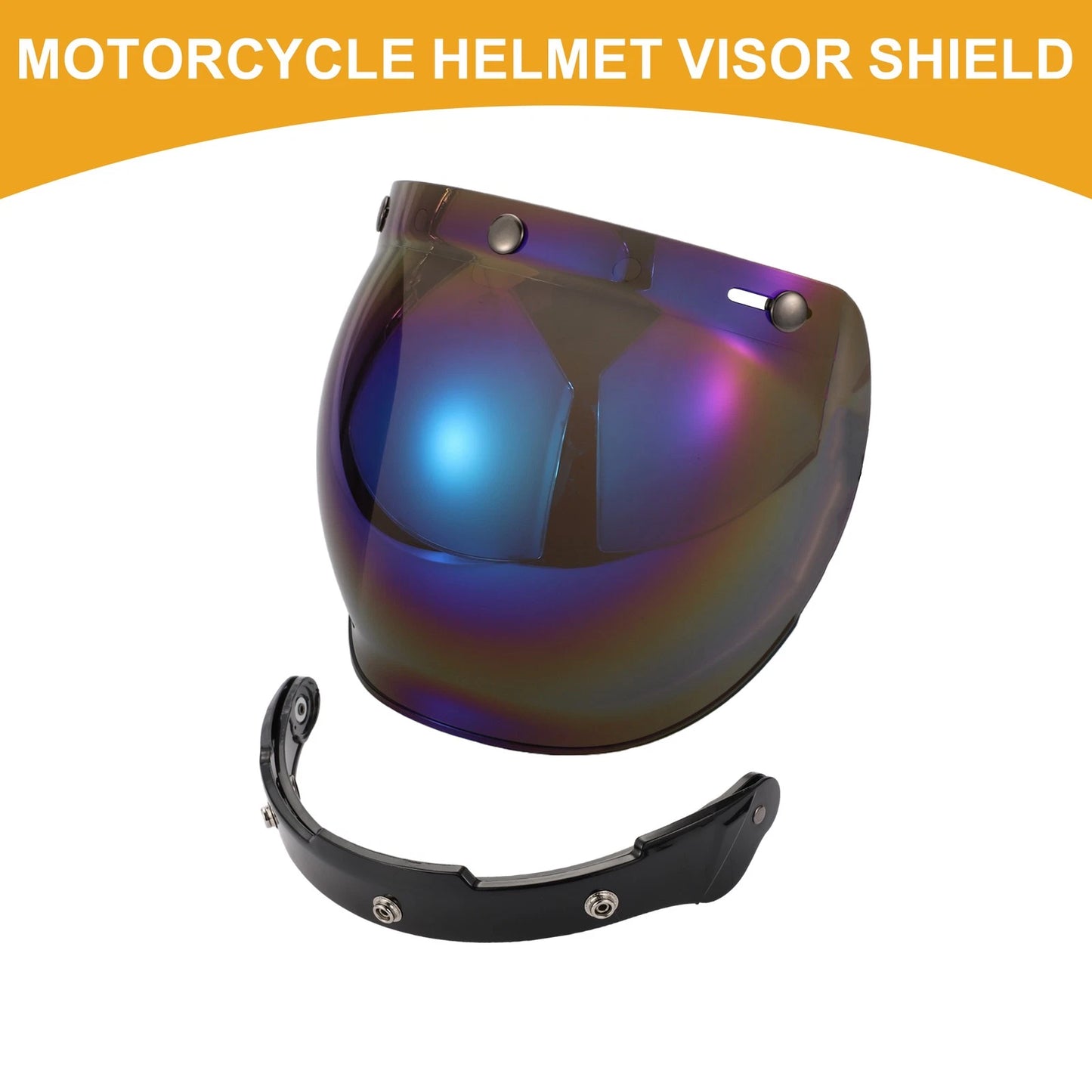 Visor Shield for Motorcycle Helmet Anti-UV Chrome Blue