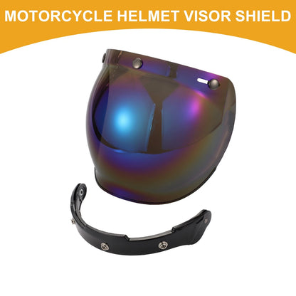 Visor Shield for Motorcycle Helmet Anti-UV Chrome Blue