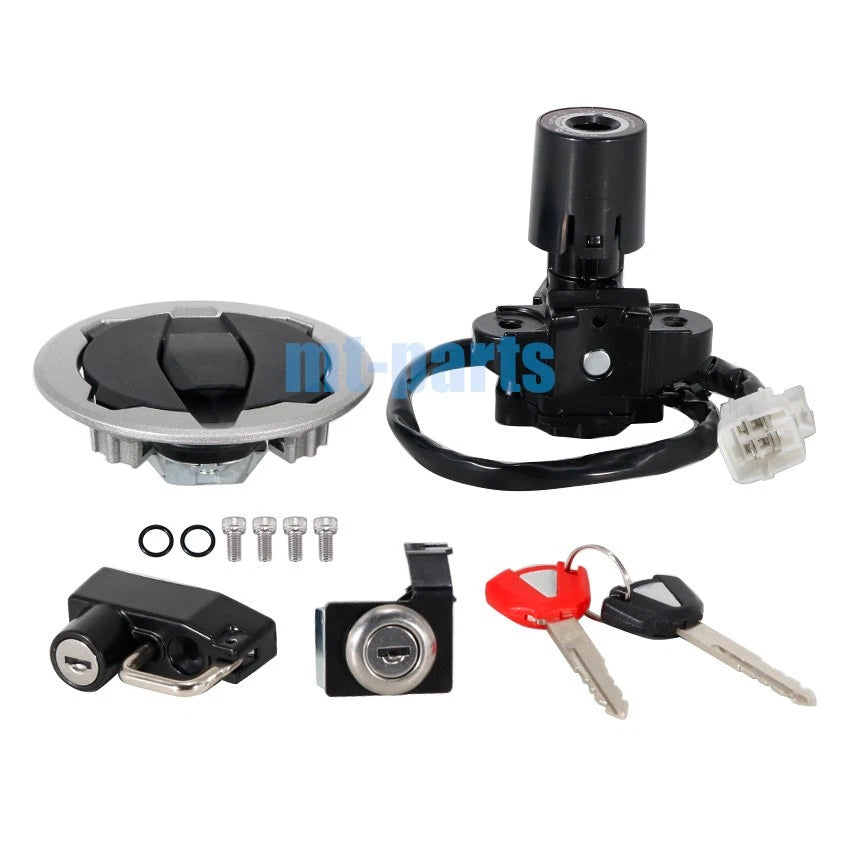 Ignition Switch Key Gas Cap Lock Set for Kawasaki Ninja EX500 (2024-2025)