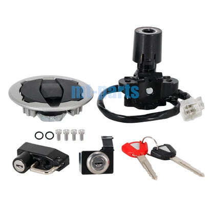 Ignition Switch Key Gas Cap Lock Set for Kawasaki Ninja EX500 (2024-2025)