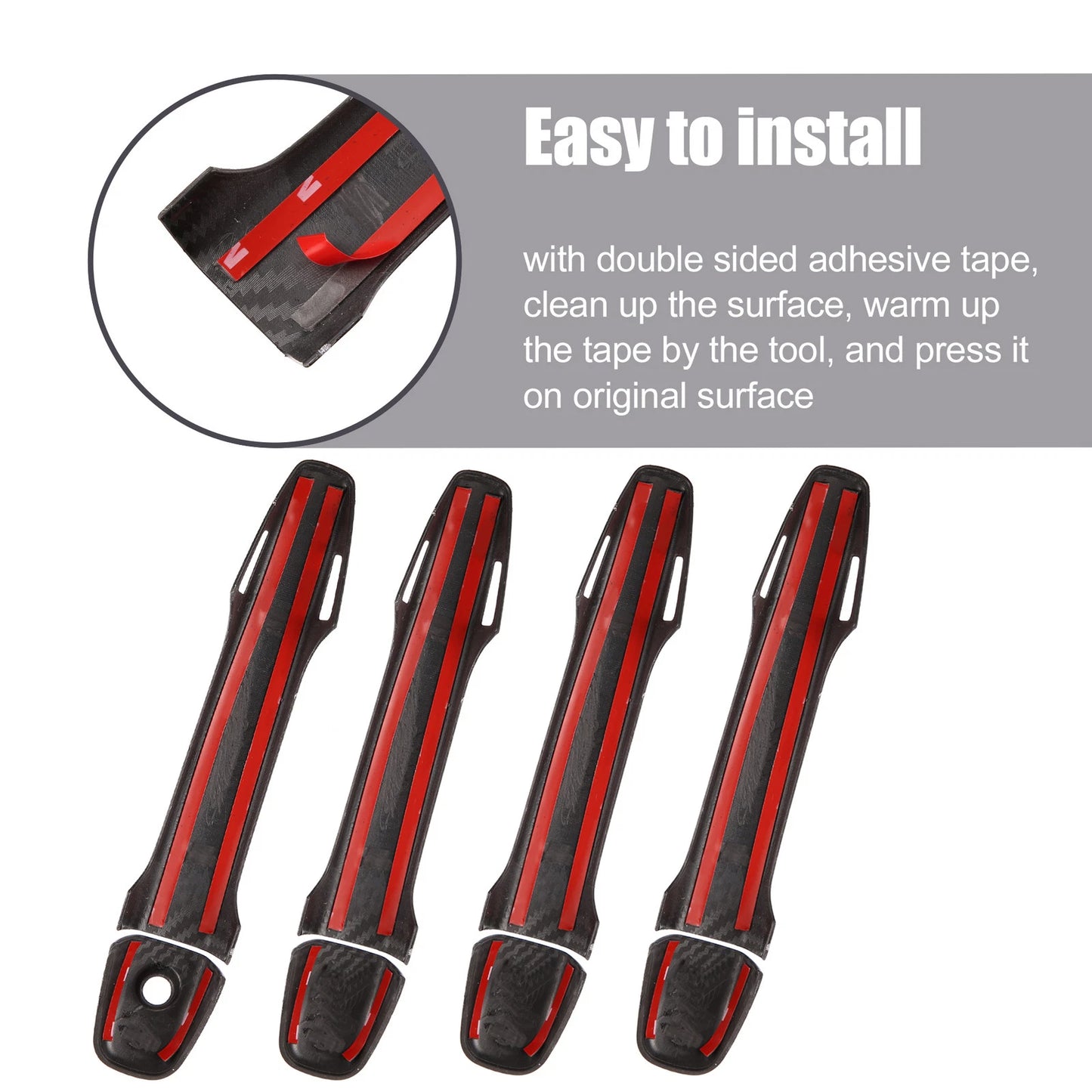 4 x Exterior Door Handle Covers for Subaru Outback Legacy WRX Forester (2015-2022)