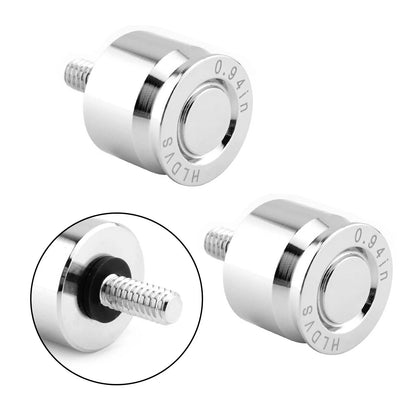 2 x Seat Bolt Aluminum Anodized Chrome for Harley Dyna Softail (2000-2023)
