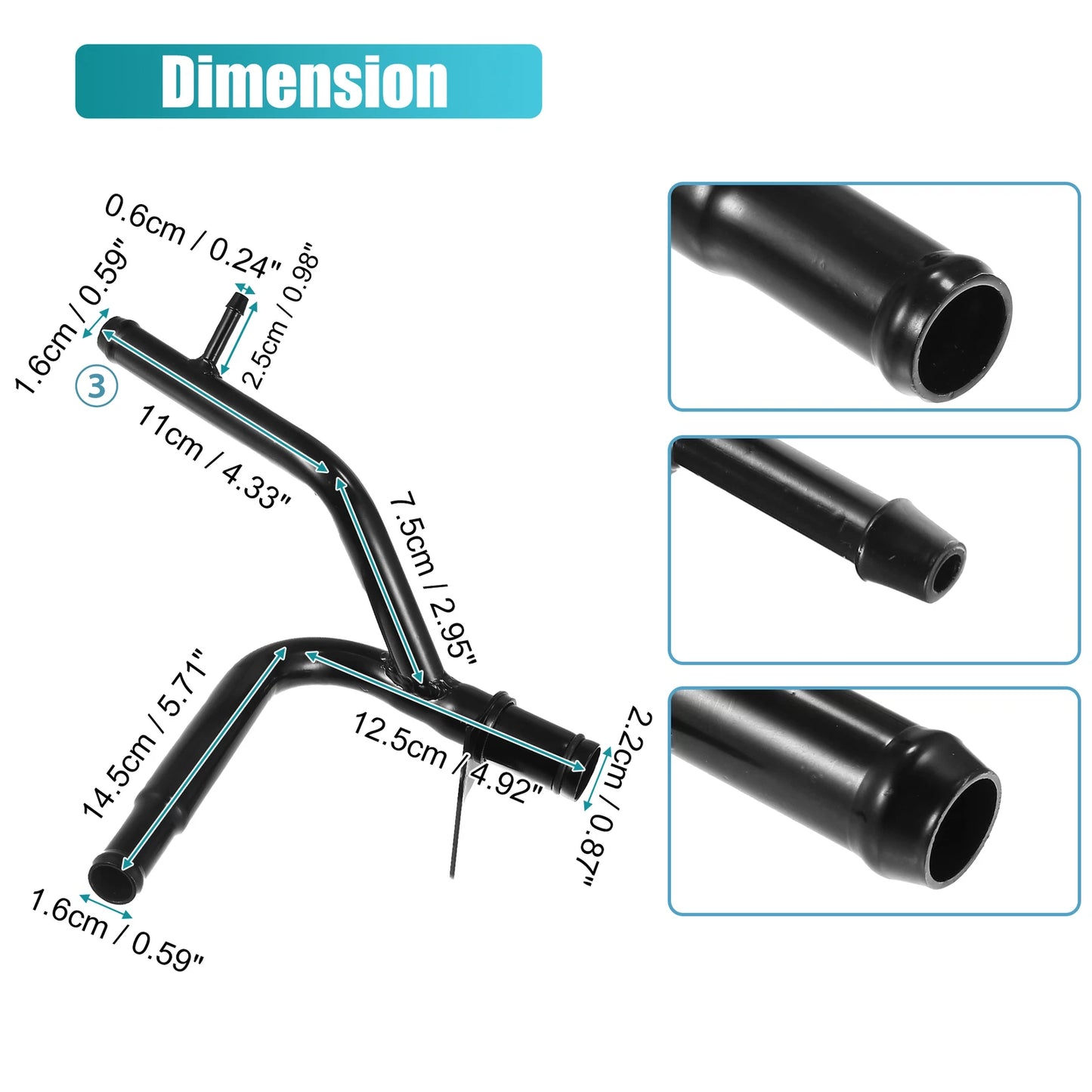 Heater Hose Pipe Assembly for Ford F150 E150 E250 4.2L (2001-2003)
