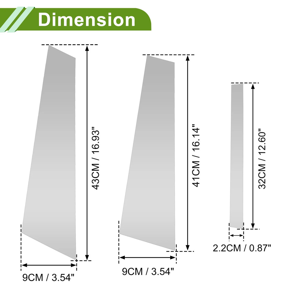 6 Pcs Door Pillar Window Trim for BMW 3-Series (2019 - 2022) Silver Tone