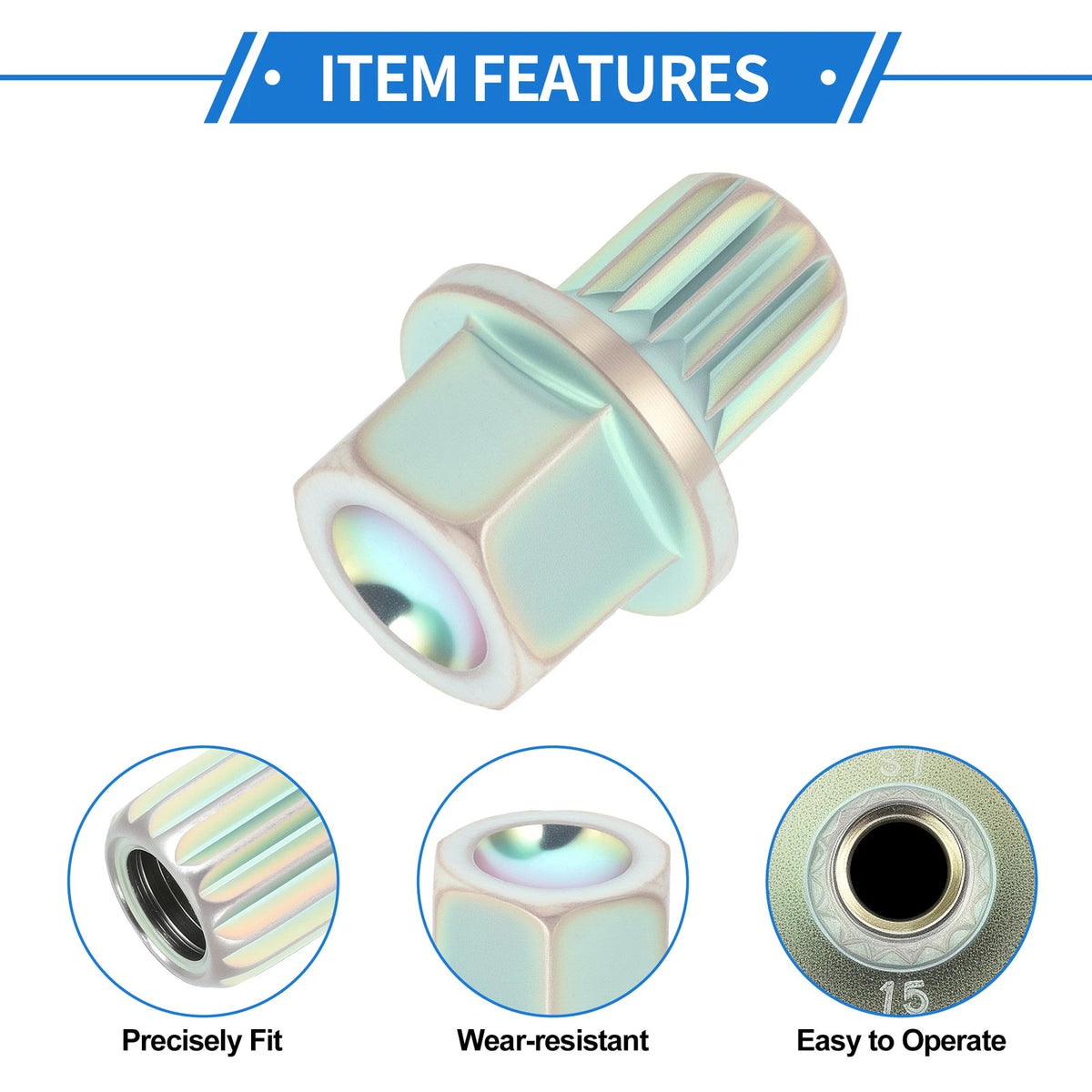 31/15PT Wheel Lock Lug Nut for BMW Anti Theft Removal Key Socket Adapter