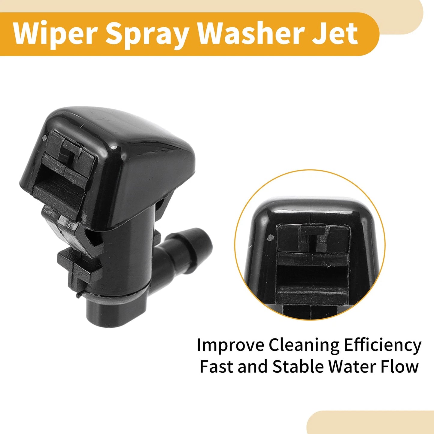 Windshield Washer Nozzle Kit for Dodge Nitro (2007-2011) - 1 x Fluid Hose