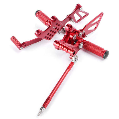 Red Rearsets Foot Pegs for Suzuki GSXR1000 GSXR600 GSXR750 (2000-2005)