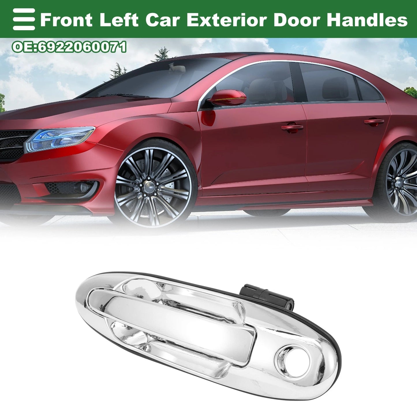Front Left Exterior Door Handle for Toyota Land Cruiser (2008-2021)