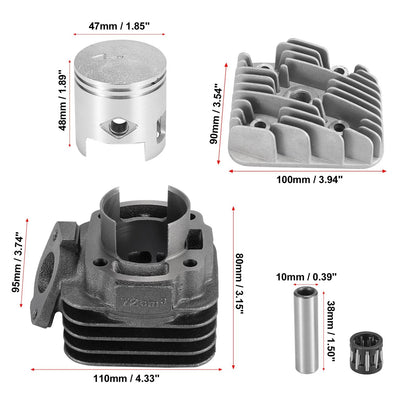 50CC Head Cylinder Piston for Yamaha Jog Vino