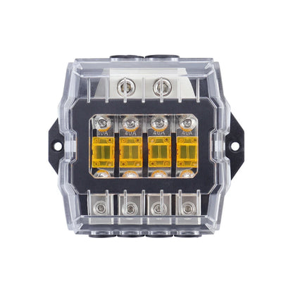 4-Way Fuse Holder Auto Fuse Distribution Block 80A 32V