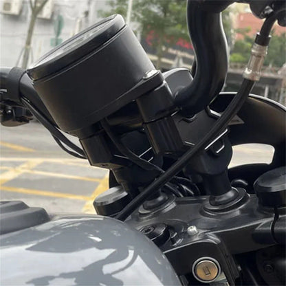 Black Handlebar Risers Clamps for Harley Nightster 975S (2022)