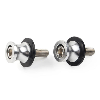 10mm Swingarm Spools for KAWASAKI ZX6R (1998-2011) - Silver Slider Set