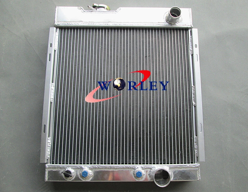 56mm Aluminum Radiator & 16" Fan for Ford Mustang V8 289 302 (1964-1966)
