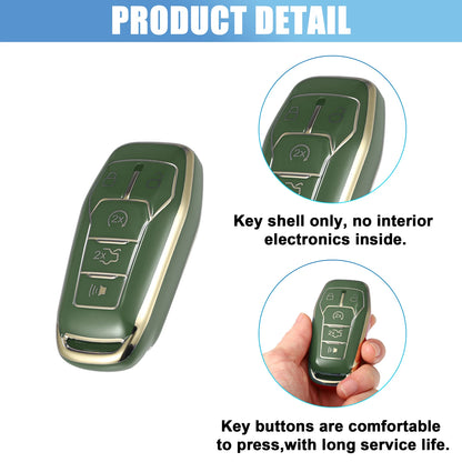 TPU 5 Button Remote Key Fob Case Cover for Ford Fusion F150 (2006-2020)