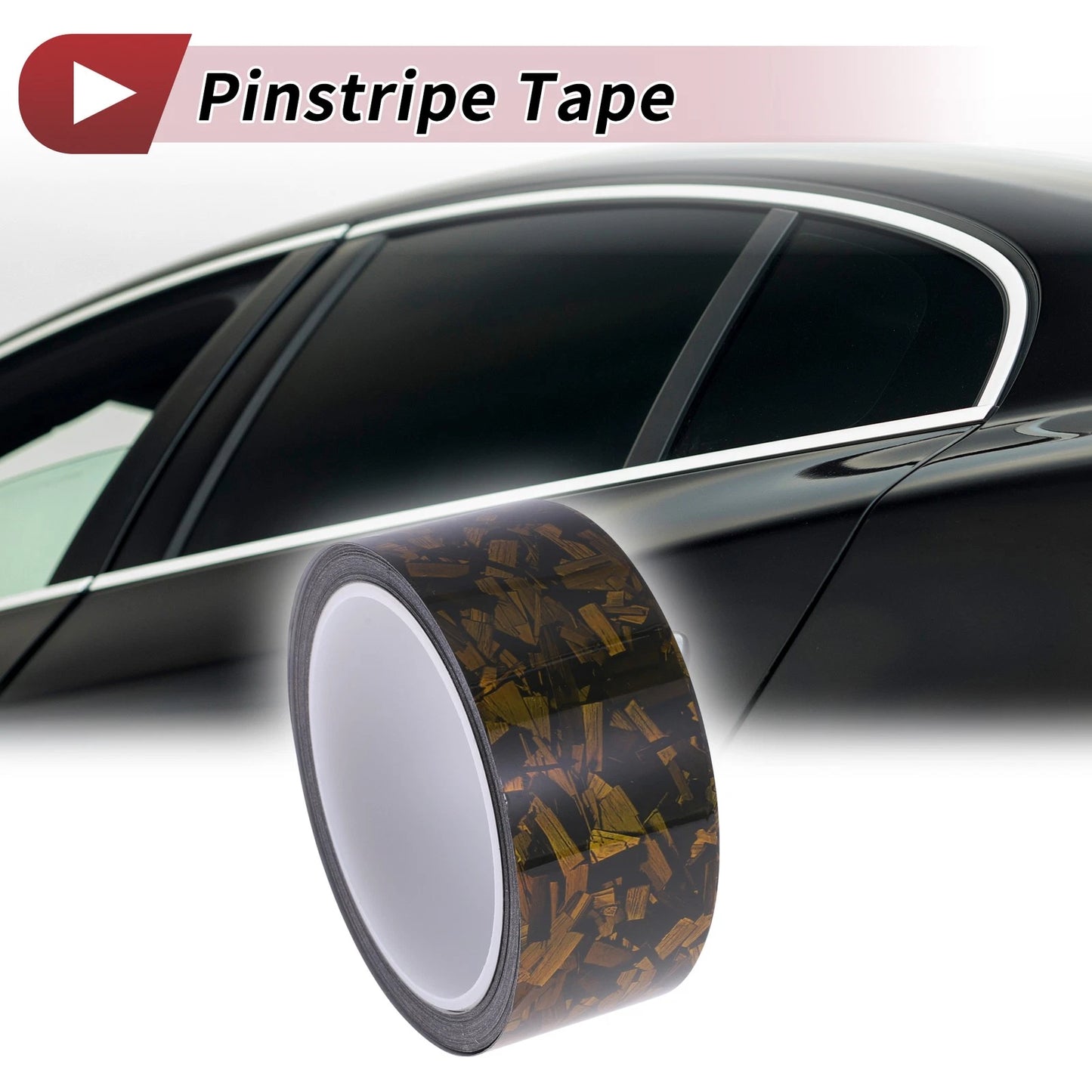 Pinstripe Tape 40mmx8.5m for Car Laser Gold Tone